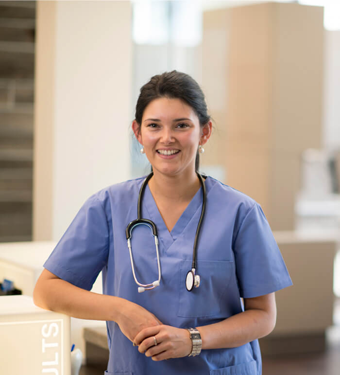 Doctor or Nurse in Medical Setting